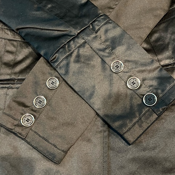 Guess Double-Breasted Black Women's Coat Size Small - Picture 5 of 8